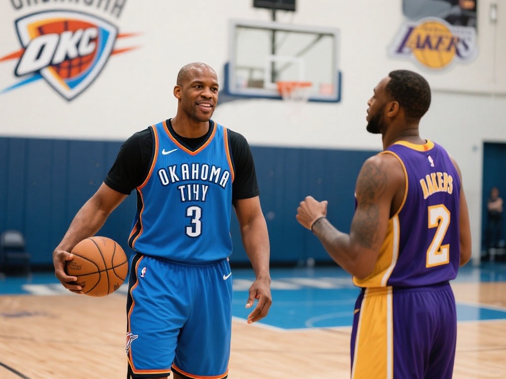 德里克费舍尔现身雷霆训练馆指导新秀托皮奇 德里克费舍尔曾在职业生涯末期效力于俄克拉