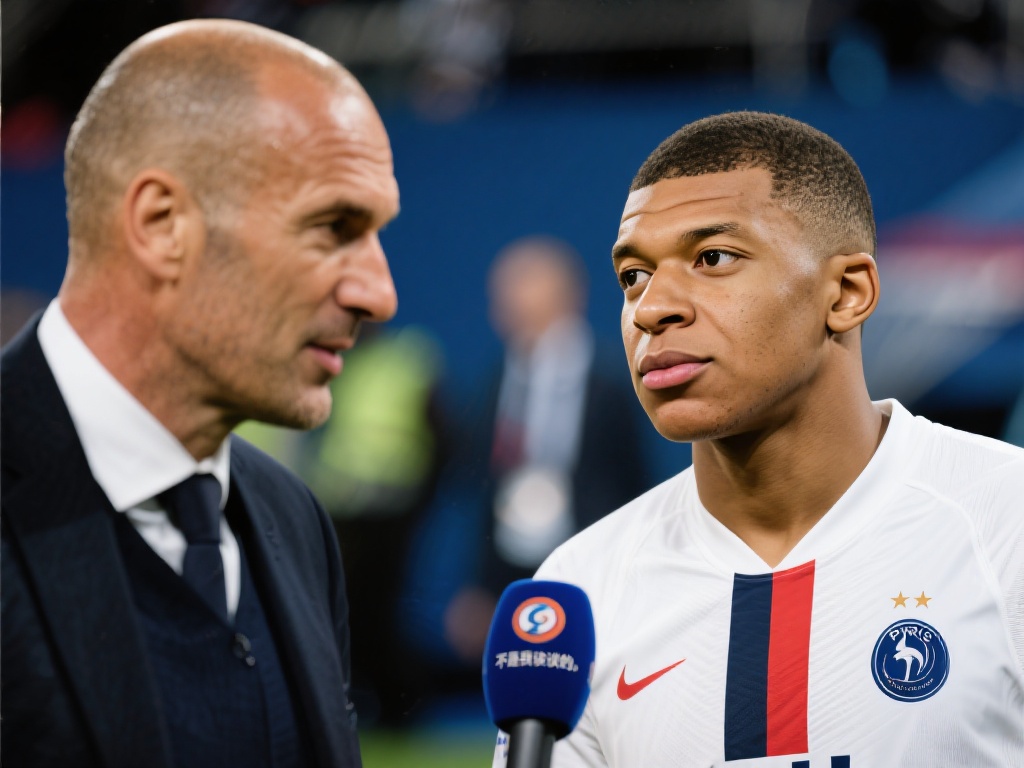 关于齐达内可能取代德尚这一问题，姆巴佩则