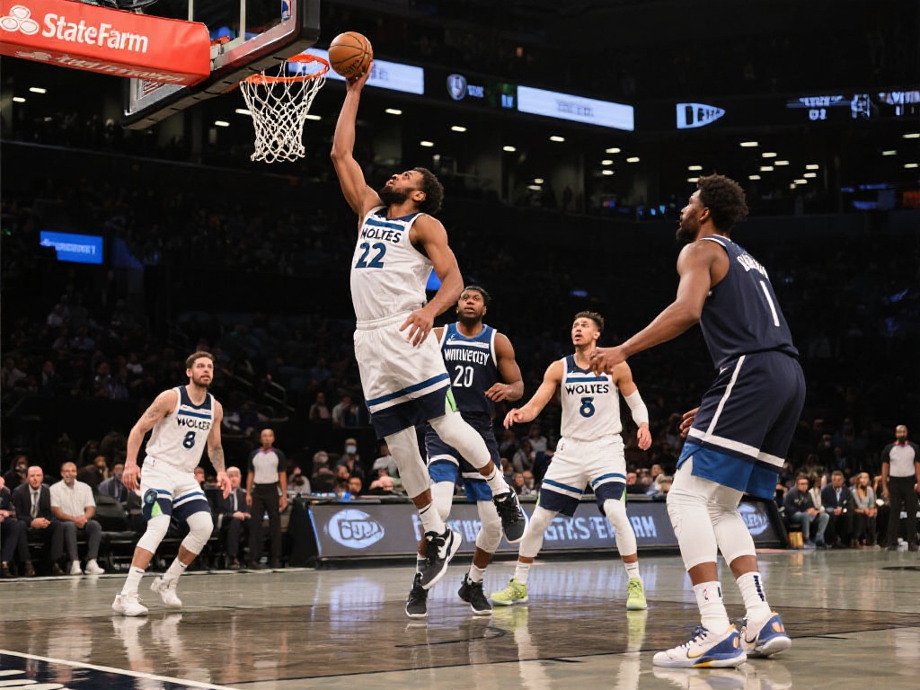 爱德华兹狂砍28分 森林狼大胜篮网完成复仇 森林狼在比赛开始后就快速进入状态,而篮网