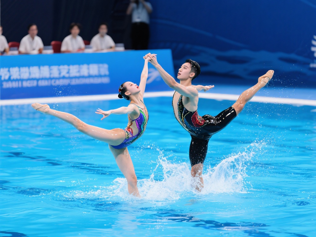 混合双人技术自选项目是一项高度结合体力、